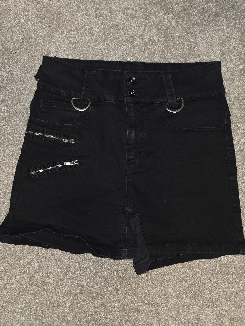 Black highwaisted shorts